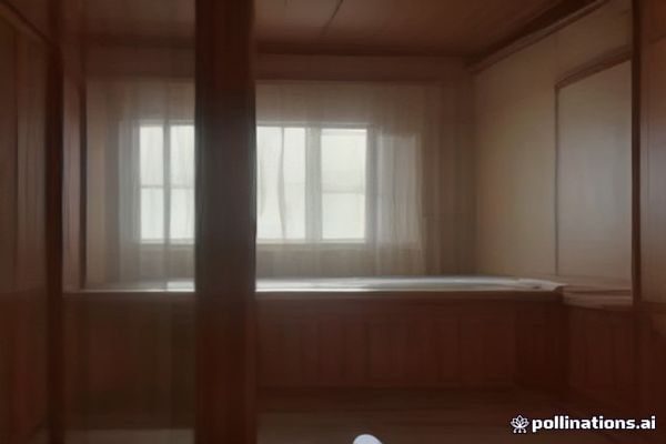 洁净明亮的浴室场景，桌面摆放有机皂液和清洁用品，象征口交前的卫生准备与个人清洁习惯，色调清新